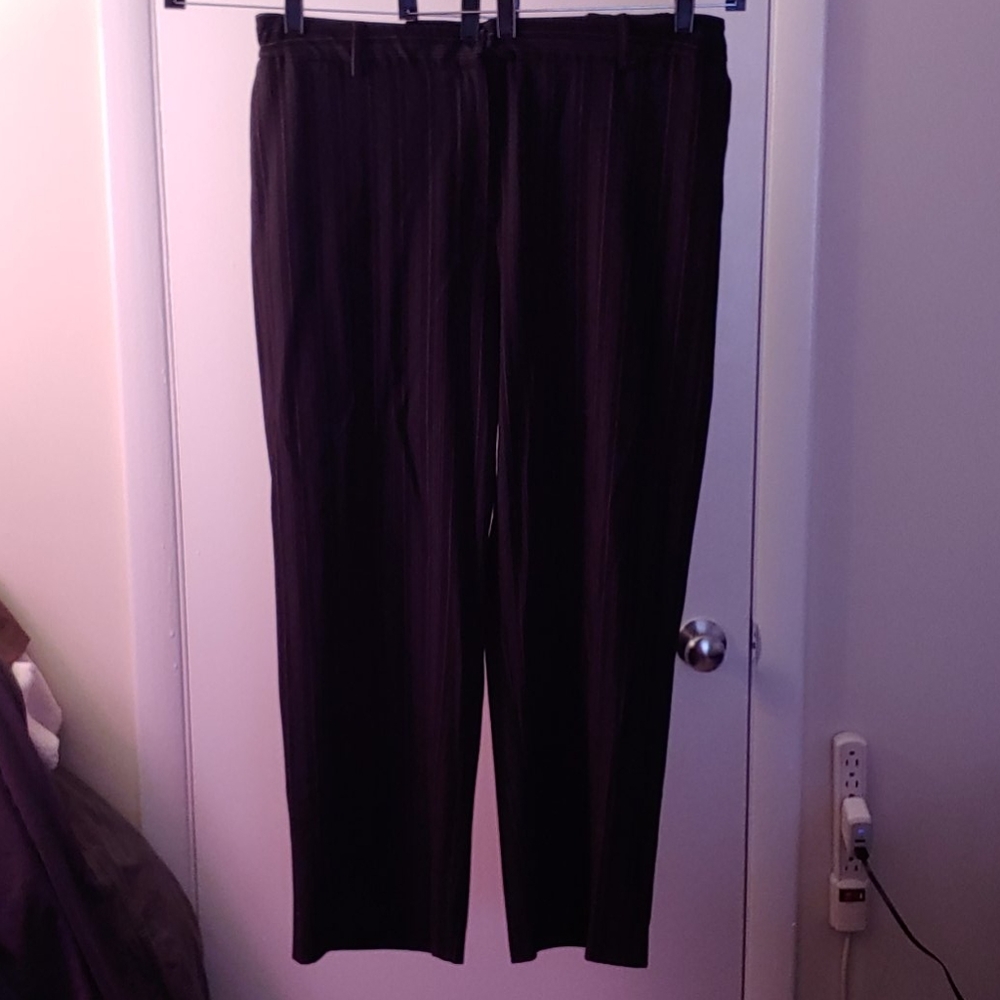 Pinstripe dress slacks